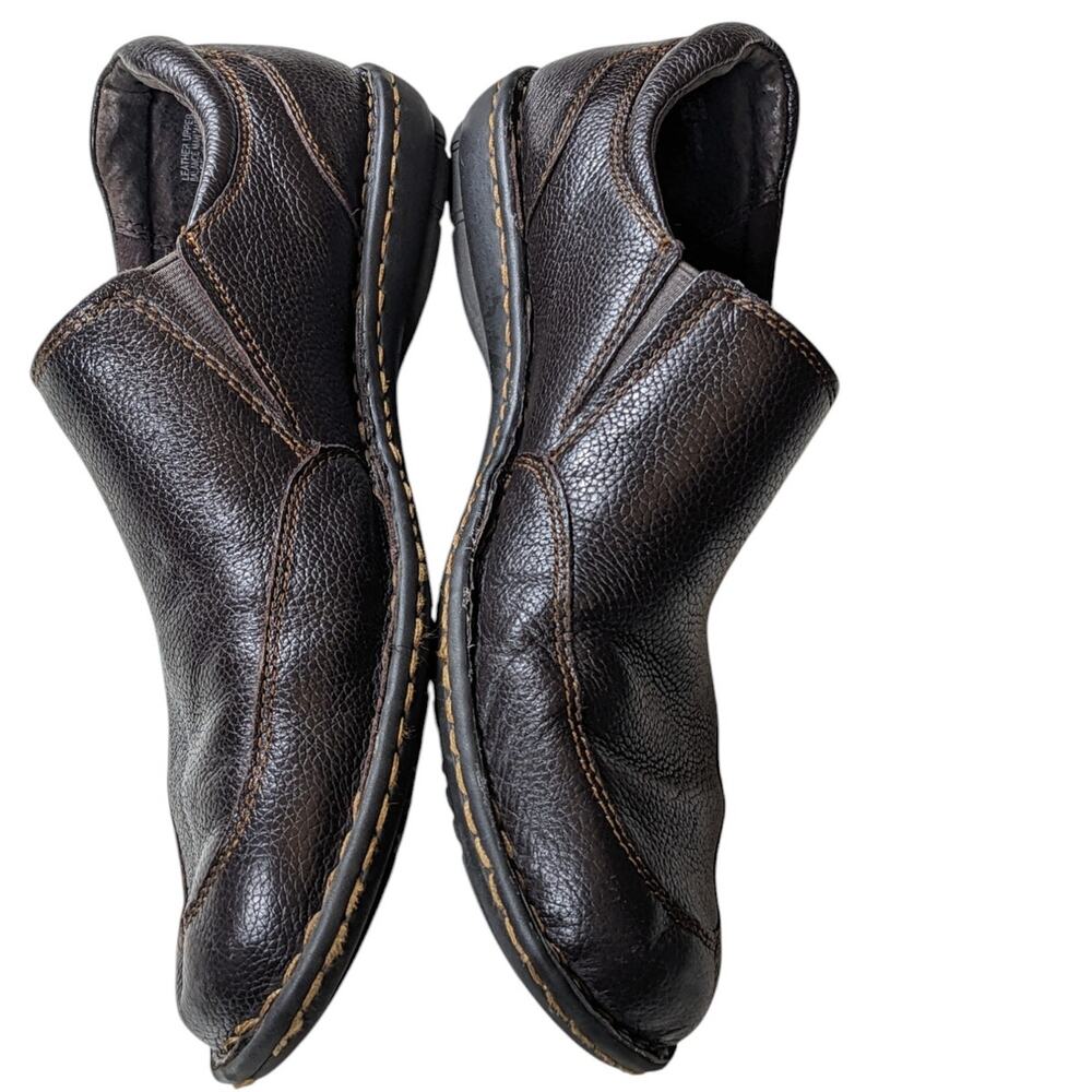Born Concept Shoes Womens Size 11M Brown Leather Slip On Loafers Casual Comfort